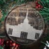 LDS Melbourne Australia Temple Christmas Ornament with Christmas Decorations