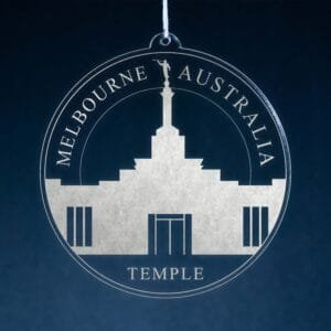 LDS Melbourne Australia Temple Christmas Ornament