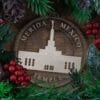 LDS Merida Mexico Temple Christmas Ornament with Christmas Decorations