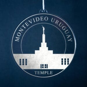 LDS Montevideo Uruguay Temple Christmas Ornament