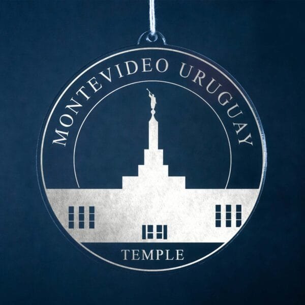 LDS Montevideo Uruguay Temple Christmas Ornament