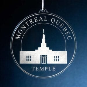 LDS Montreal Quebec Temple Christmas Ornament