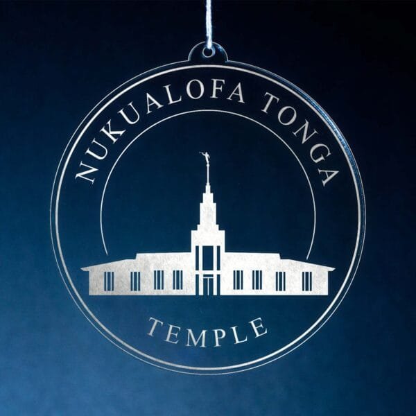 LDS Nukualofa Tonga Temple Christmas Ornament