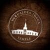 LDS Nukualofa Tonga Temple Christmas Ornament laying on a Wooden Background