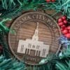 LDS Panama City Panama Temple Christmas Ornament with Christmas Decorations