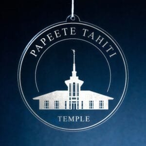 LDS Papeete Tahiti Temple Christmas Ornament
