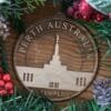 LDS Perth Australia Temple Christmas Ornament with Christmas Decorations