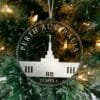 LDS Perth Australia Temple Christmas Ornament hanging on a Tree