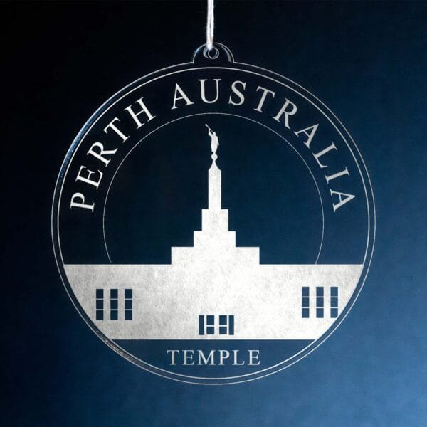 LDS Perth Australia Temple Christmas Ornament