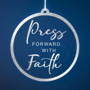 Press forward with Faith Christmas Ornaments | Ward Party and Ministry Gifts