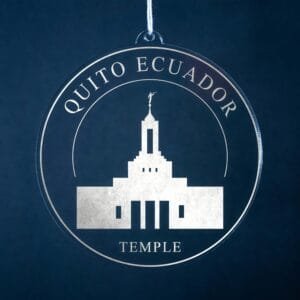 LDS Quito Ecuador Temple Christmas Ornament