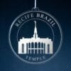 LDS Recife Brazil Temple Christmas Ornament