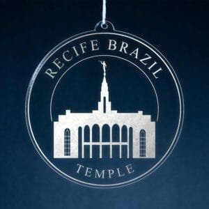 LDS Recife Brazil Temple Christmas Ornament
