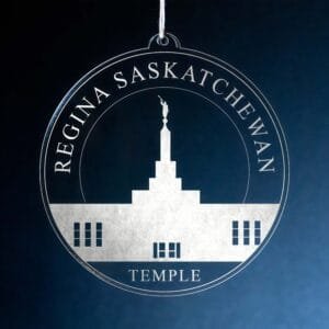 LDS Regina Saskatchewan Temple Christmas Ornament