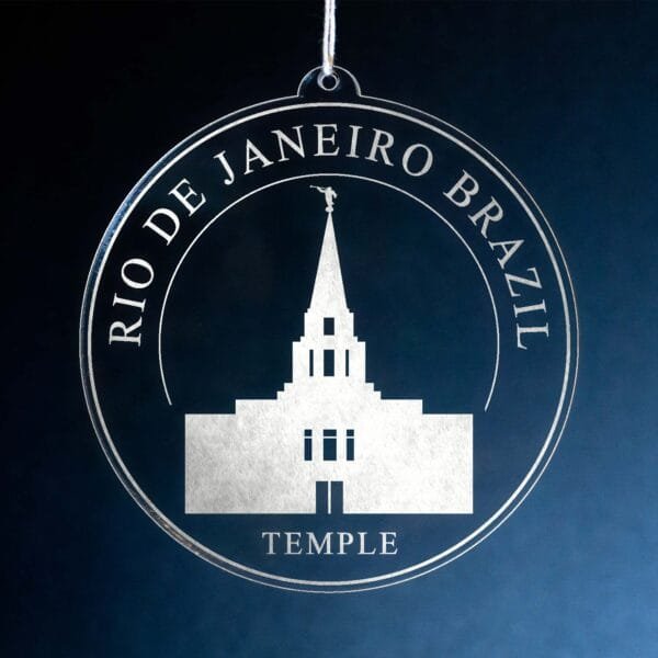LDS Rio de Janeiro Brazil Temple Christmas Ornament