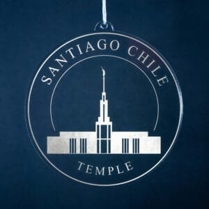 LDS Santiago Chile Temple Christmas Ornament