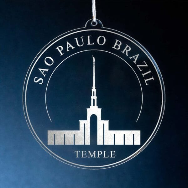 LDS Sao Paulo Brazil Temple Christmas Ornament