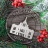 LDS Sapporo Japan Temple Christmas Ornament with Christmas Decorations