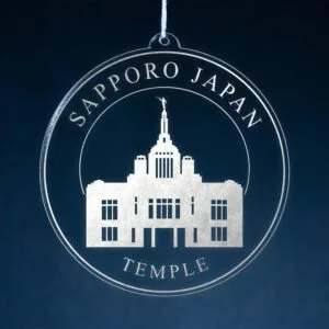 LDS Sapporo Japan Temple Christmas Ornament