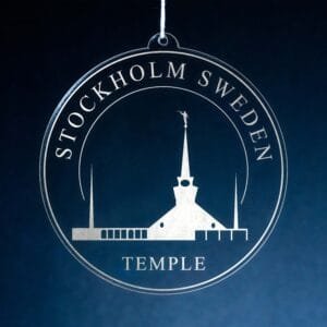 LDS Stockholm Sweden Temple Christmas Ornament