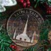LDS Taipei Taiwan Temple Christmas Ornament with Christmas Decorations