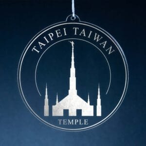 LDS Taipei Taiwan Temple Christmas Ornament