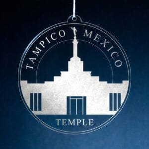 LDS Tampico Mexico Temple Christmas Ornament