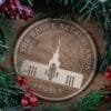 LDS The Hague Netherlands Temple Christmas Ornament with Christmas Decorations