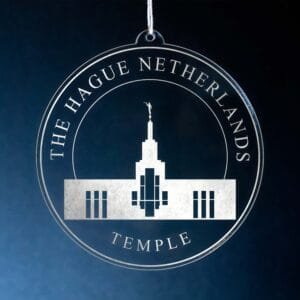 LDS The Hague Netherlands Temple Christmas Ornament