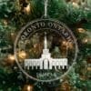 LDS Toronto Ontario Temple Christmas Ornament hanging on a Tree