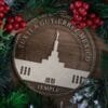 LDS Tuxtla Gutierrez Mexico Temple Christmas Ornament with Christmas Decorations