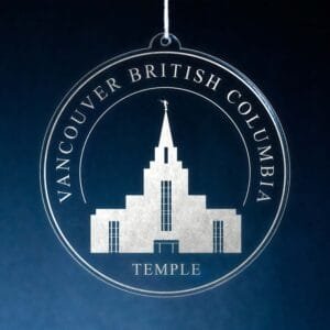 LDS Vancouver British Columbia Temple Christmas Ornament