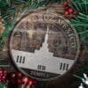LDS Veracruz Mexico Temple Christmas Ornament with Christmas Decorations