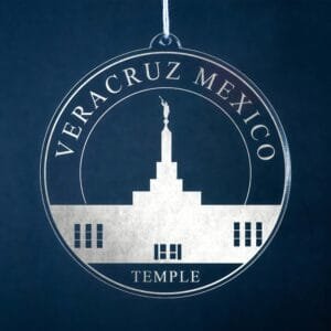 LDS Veracruz Mexico Temple Christmas Ornament