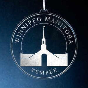 LDS Winnipeg Manitoba Temple Christmas Ornament