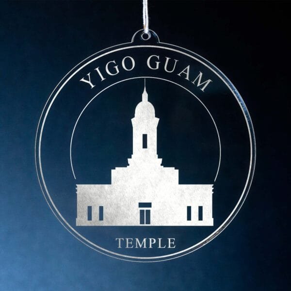 LDS Yigo Guam Temple Christmas Ornament